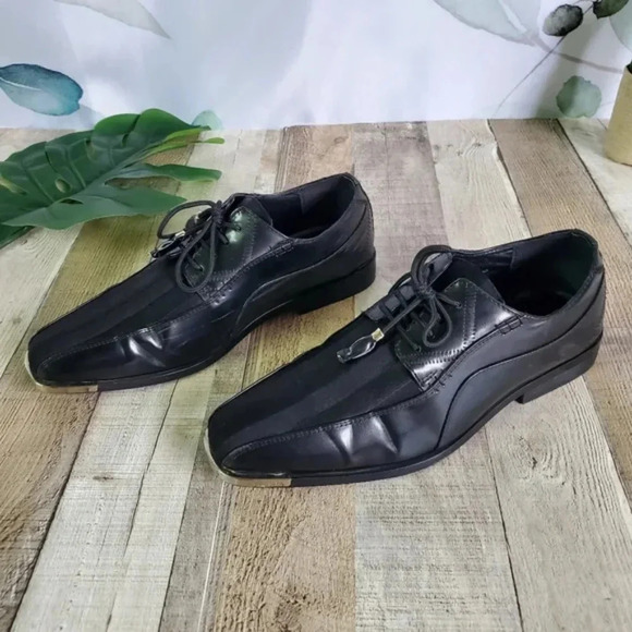 EXPRESSIONS | Style 4295 Dress Shoes in Black sz 11 - Picture 5 of 12